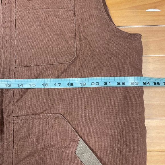 Concealed Carry Canvas Vest -Brown | Large Tall - Picture 5 of 8